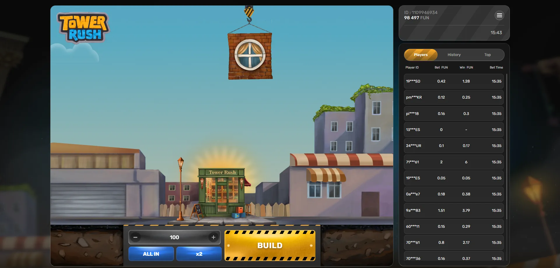 تجربة tower rush مجاناً بدون إيداع في مصر