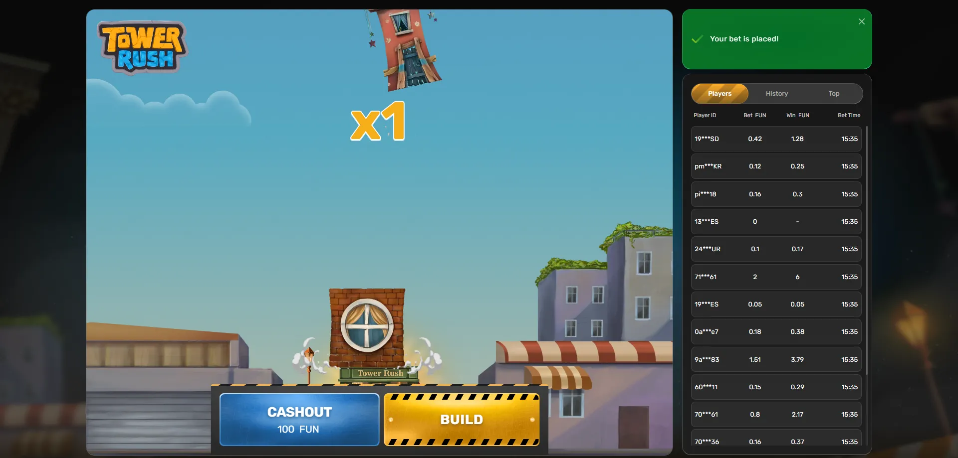 إيداع الأموال واللعب الحقيقي في tower rush لمصر